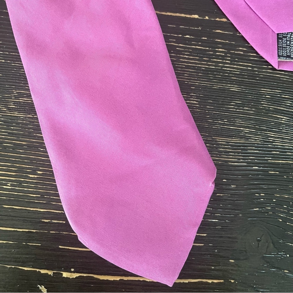 Frangi Italian Silk Tie Pink - Picture 3 of 9